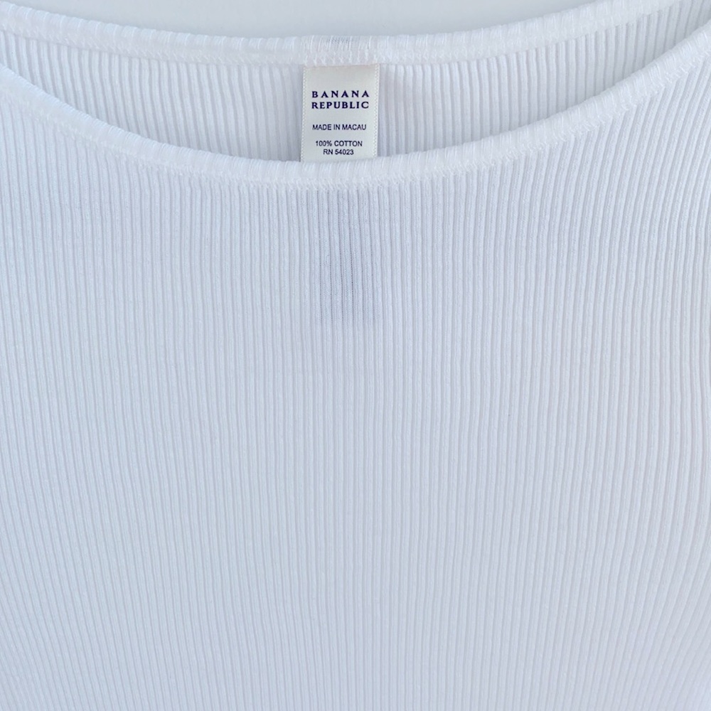 Banana Republic Heavyweight Ribbed Cap Sleeve Tee - Picture 4 of 11